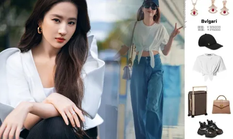 Choáng ngợp khi bóc giá set đồ Lưu Diệc Phi diện ở sân bay: Sơ sơ cũng 2,8 tỷ đồng!