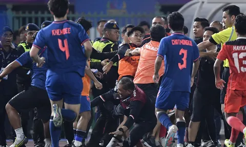 Indonesia dọa báo cáo cuộc hỗn chiến với U22 Thái Lan ở chung kết SEA Games 32 lên FIFA