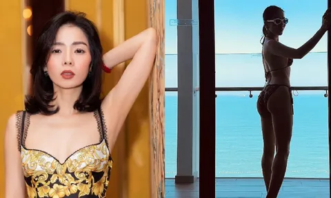 Lệ Quyên diện bikini nhỏ xíu, khoe trọn 'đào tiên' căng đầy mơn mởn như gái 18