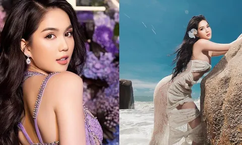 Ngọc Trinh diện trang phục xuyên thấu, cắt xẻ hiểm hóc suýt để lộ 'đôi gò bồng đảo' đẫy đà