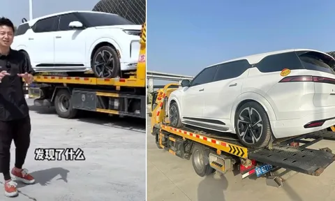 VinFast VF9 xuất hiện bất ngờ bên ngoài Triển lãm Ô tô Thượng Hải