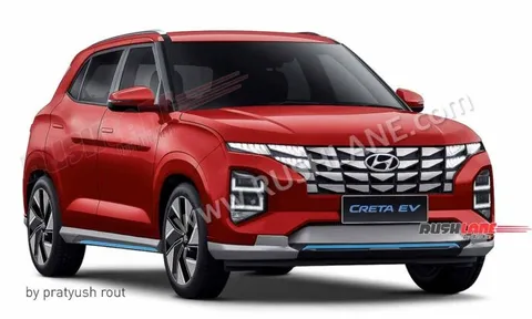 Xem trước Hyundai Creta 2023 phiên bản chạy điện, mang nét đặc trưng từ đàn anh Tucson