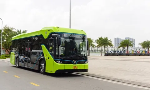 VinBus thông báo bổ sung tuyến xe buýt điện Khu đô thị Vinhomes Ocean Park - Sân bay Nội Bài