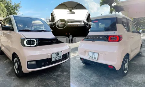 Xe Wuling Hongguang Mini EV đầu tiên ra biển số lộ diện, ngày ra mắt khách Việt đã cận kề
