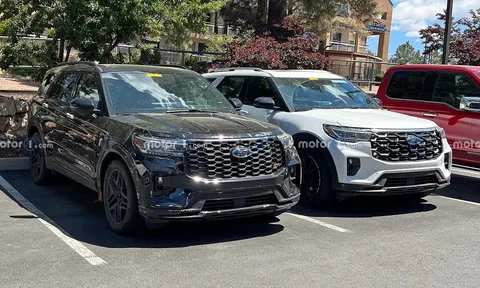 Ford Explorer 2024 xuất hiện trên phố với diện mạo hầm hố và đầy cuốn hút
