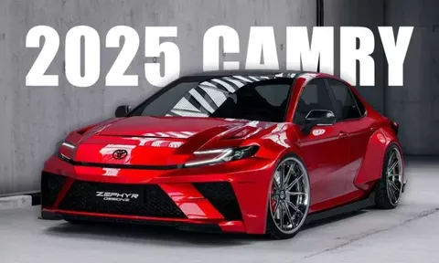 Dù chưa giao xe nhưng Toyota Camry 2025 đã xuất hiện với bản độ cực ngầu