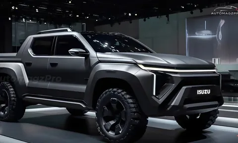 Xem trước Isuzu D-Max chạy điện với diện mạo hầm hố, dự kiến ra mắt 2025