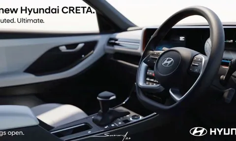 Hyundai Creta 2024 hé lộ khoang nội thất: Thiết kế như xe sang