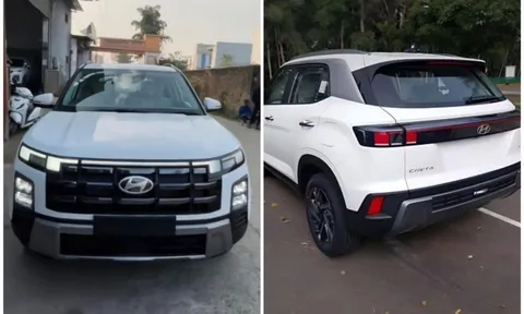 Hyundai Creta 2024 xuất hiện ngoài đường phố với diện mạo mới, nhiều nét tương đồng Hyundai Palisade