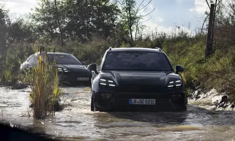 Hé lộ diện mạo Porsche Macan EV 2025 trước ngày ra mắt