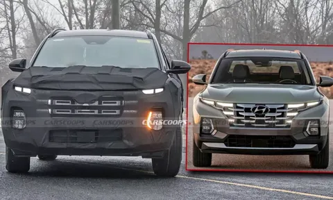 Bán tải Hyundai Santa Cruz 2025 lộ thiết kế mới, thoát khỏi "cái bóng" của Tucson