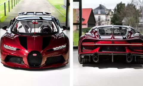 Mãn nhãn với siêu xe Bugatti Chiron phiên bản 'rồng đỏ' mừng năm mới Giáp Thìn