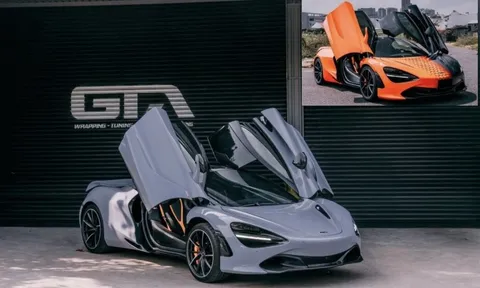 Siêu xe McLaren 720S màu xám độc nhất Việt Nam vừa về nước đã "thay áo" mới