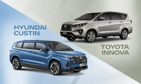 Hyundai Custin bỏ xa Toyota Innova trong cuộc đua doanh số, ghi dấu ấn trong phân khúc MPV cỡ trung