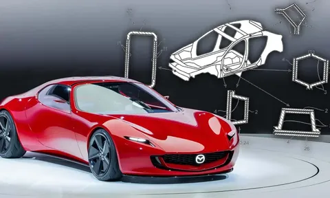 Xe của Mazda trong tương lai có thể nhẹ và chắc chắn hơn nhờ điều này