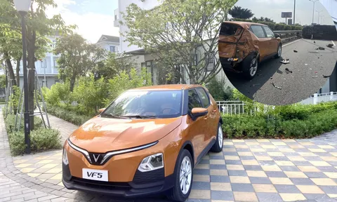 VinFast VF5 chứng tỏ độ an toàn sau khi bị xe bồn và xe tải va chạm liên tiếp
