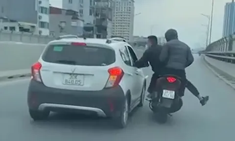 Vụ 2 thanh niên đi xe máy hung hăng trên Vành đai 2: Cơ quan công an đã vào cuộc