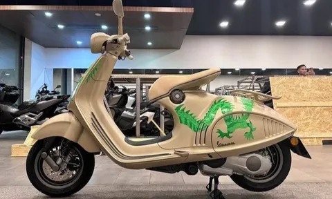 Hàng 'độc' Vespa 946 Dragon đầu tiên về đại lý, sản xuất giới hạn chỉ 1.888 chiếc