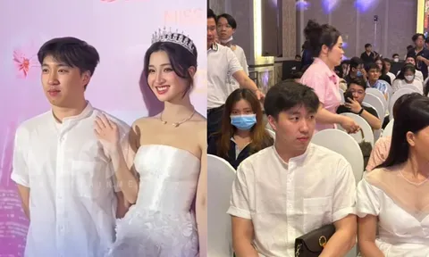 Anh trai Á hậu Phương Nhi sở hữu visual như trai Hàn tại buổi họp báo trao sash khiến hội chị em đổ gục
