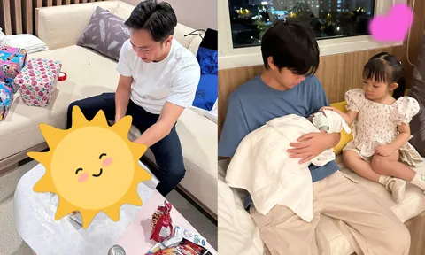 Vừa chăm vợ đẻ, Cường Đô La lại làm một điều cực tinh tế cho các con ngày 1/6 khiến CDM khen nức nở