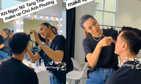 Tăng Thanh Hà tự tay makeup cho một sao nam showbiz có mối thân tình đặc biệt