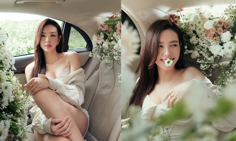 Hoa hậu Thùy Tiên khoe nhan sắc mãi keo ở bộ ảnh mới