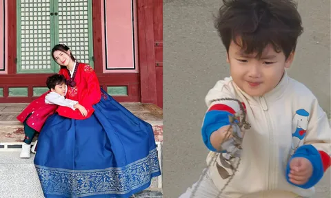 Con trai Hòa Minzy ngày càng chuẩn 'soái ca', chiều cao vượt trội so với bạn bè