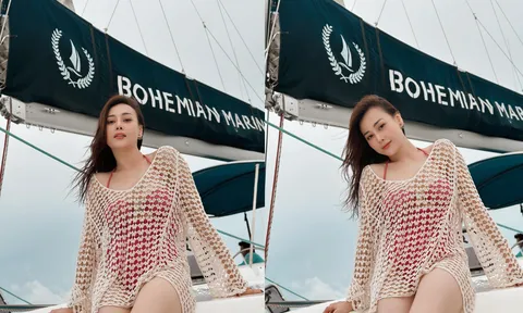 Phương Oanh từ kết hôn với shark Bình không còn diện đồ hở bạo như trước nhưng vẫn 'nóng bỏng mắt'