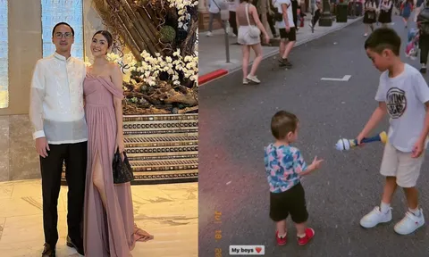 Hiếm hoi Hà Tăng chia sẻ về 2 con trai, cậu cả càng ngày càng ra dáng