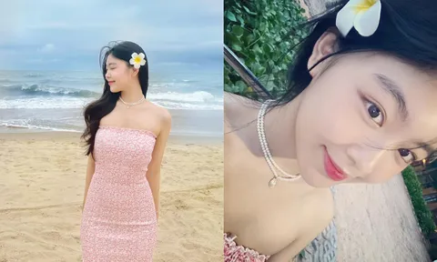 Con gái Quyền Linh đăng ảnh thả dáng ở biển, khoe trọn nhan sắc 'trăng tròn'