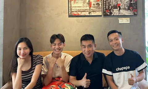 Hoa hậu Thùy Tiên hội ngộ cùng Quang Linh khiến fan rộn ràng