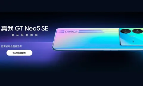 Realme GT Neo 5 SE ra mắt: Chipset Snapdragon 7+ Gen 2, sạc 100W, camera 50MP