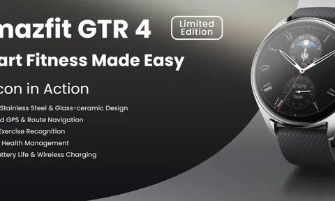 Amazfit ra mắt đồng hồ phiên bản giới hạn đặc biệt GTR 4 với khung thép không gỉ
