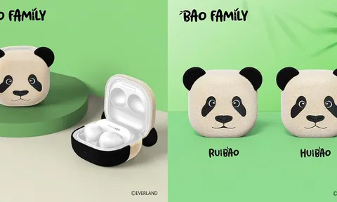 Samsung ra mắt tai nghe bluetooth lấy cảm hứng từ cặp gấu trúc sinh đôi Hui Bao và Rui Bao