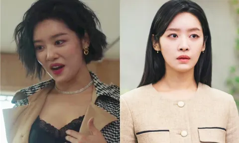 Xả vai lẳng lơ trong 'The Glory', Cha Joo Young biến hình thành thư ký sang chảnh