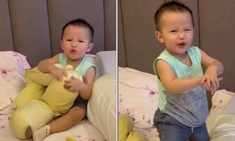 Không giấu giếm, Quý Bình khoe rõ mặt con trai đầu lòng với vợ doanh nhân