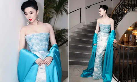 Phạm Băng Băng khoe sắc vóc với váy 'rồng vờn mây sóng' ở tuổi 42