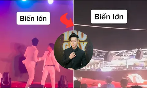 Video: Thót tim khoảnh khắc TiTi (HKT) bị màn hình led đổ sập đè lên người khi đang diễn, fan nháo nhác