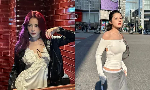 Bất chấp trời rét, Chi Pu phô dáng đỉnh với trang phục mỏng tang