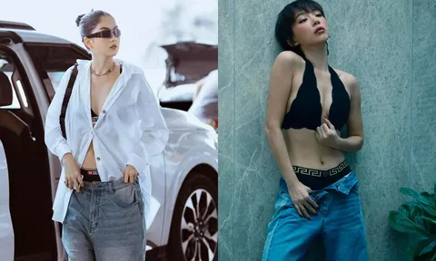 Tóc Tiên nối gót Ngọc Trinh và dàn mỹ nhân Vbiz, lăng xê mốt quần trễ