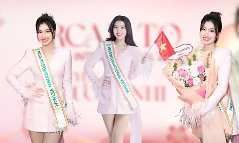 CHÙM ẢNH: Nhan sắc tựa búp bê sống của Phương Nhi ngày lên đường