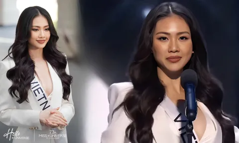 Bùi Quỳnh Hoa hô tên, bừng khí thế trước thềm bán kết Miss Universe 2023