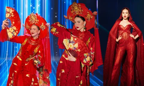 Bùi Quỳnh Hoa thi trang phục dân tộc: Bừng sân khấu, 'bung skill' hết cỡ, tái hiện nghi thức hầu đồng cực mãn nhãn
