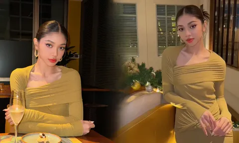 Video: Minh Kiên khéo khoe đường cong qua mốt váy bó sát, chuộng kiểu tóc giúp nhan sắc lên hương