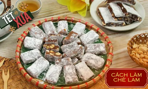 Tết 2024: Cách làm chè lam đãi khách chuẩn vị Bắc, ngọt mềm 
