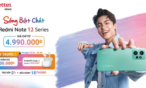 Đặt trước Xiaomi Redmi Note 12 Series giá chỉ từ 4.990.000đ tại Viettel Store