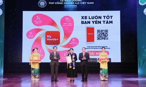 Honda Việt Nam vinh dự nhận giải thưởng TOP Công nghiệp 4.0 Việt Nam