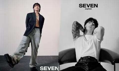 Jungkook (BTS) 'thả xích' loạt ảnh cực cháy quảng bá album 'Seven', lập tức thống trị top trending thế giới