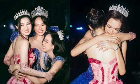 Xúc động giây phút kết thúc nhiệm kỳ của Top 3 Miss World Vietnam 2022: Bảo Ngọc bật khóc nức nở, ôm chặt Phương Nhi, Mai Phương