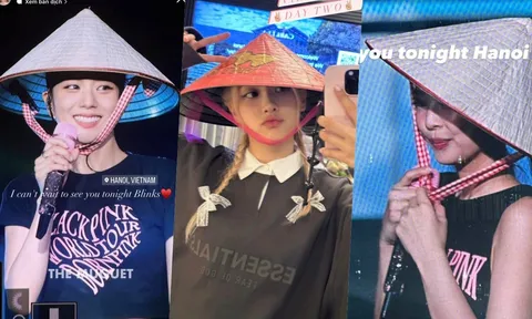 BLACKPINK đội nón lá siêu dễ thương, hẹn gặp khán giả Việt ở đêm diễn thứ 2